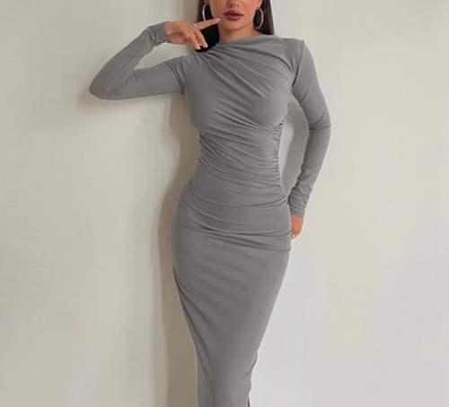 Women’s Elegant Satin Long Sleeve Blouse
